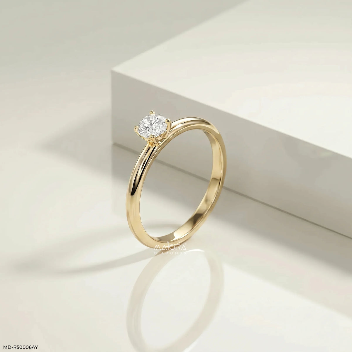 Simple Round Diamond Ring