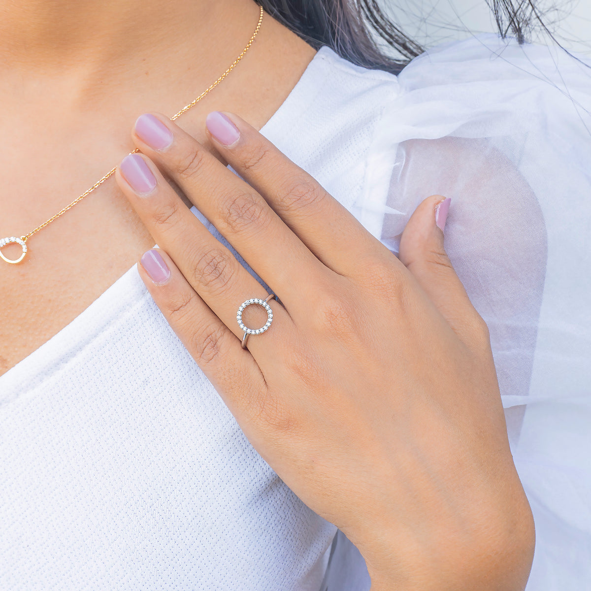 Lab Diamond Halo Dream Ring