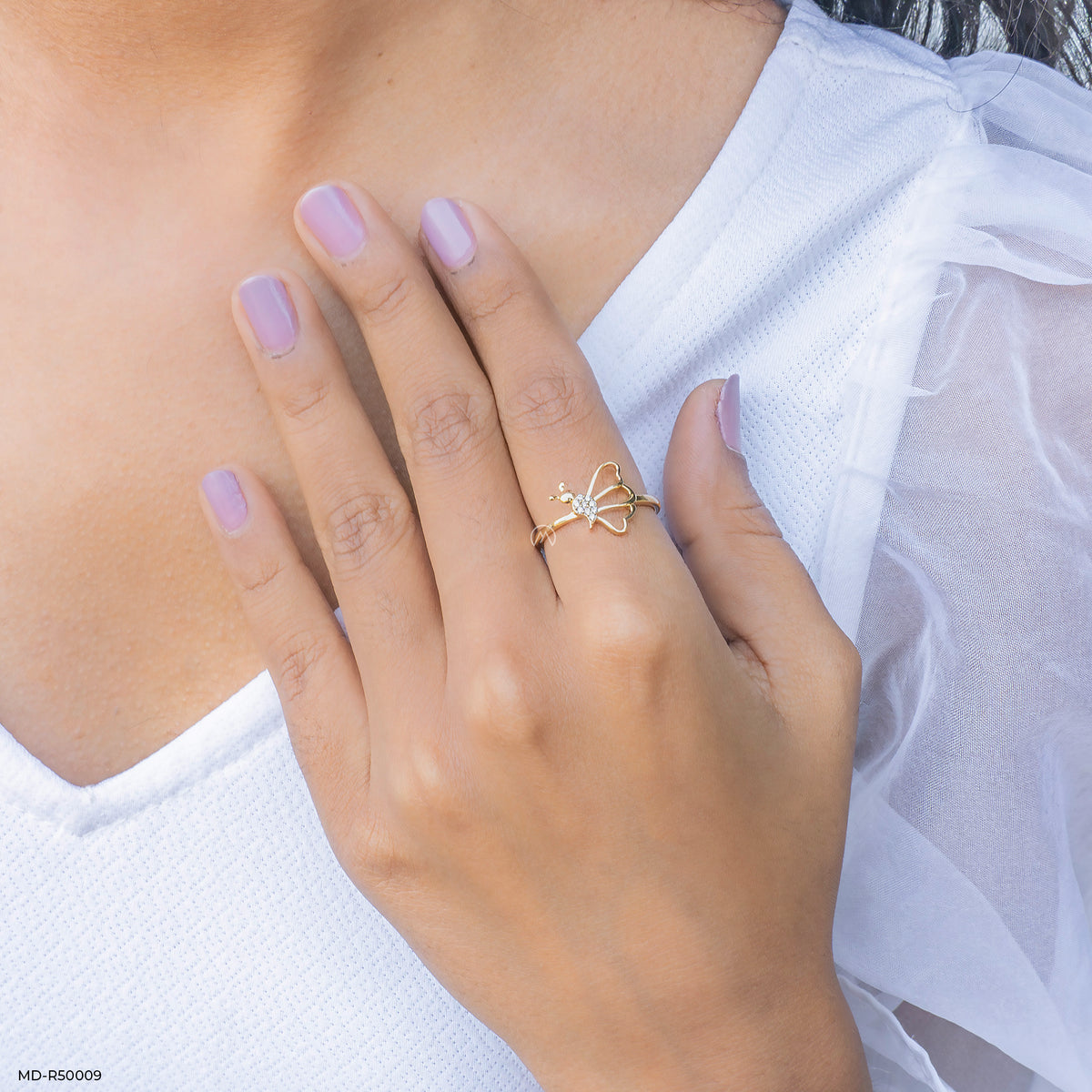 Elysian Wings Lab Diamond Ring