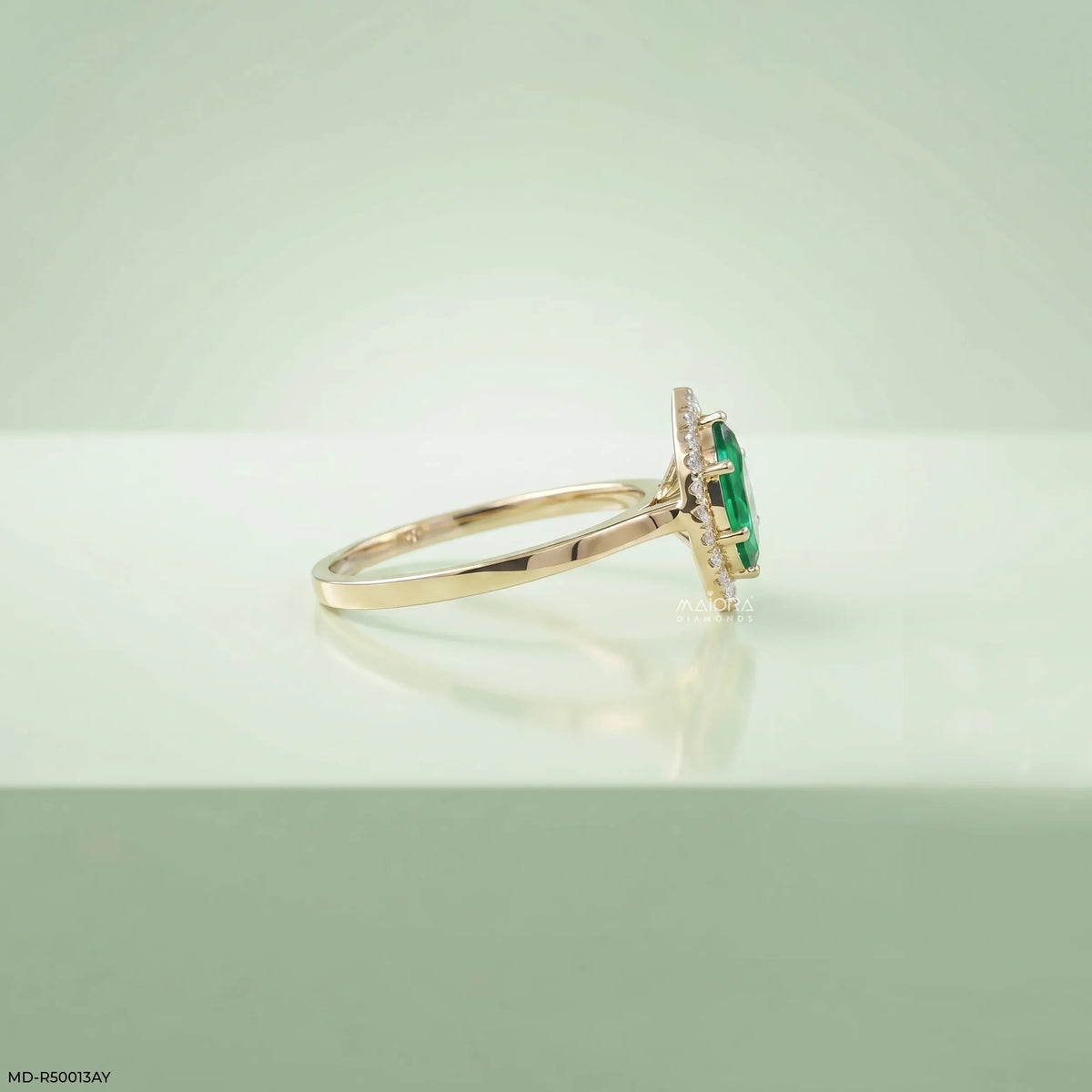 Royal Marquise Emerald Diamond Ring