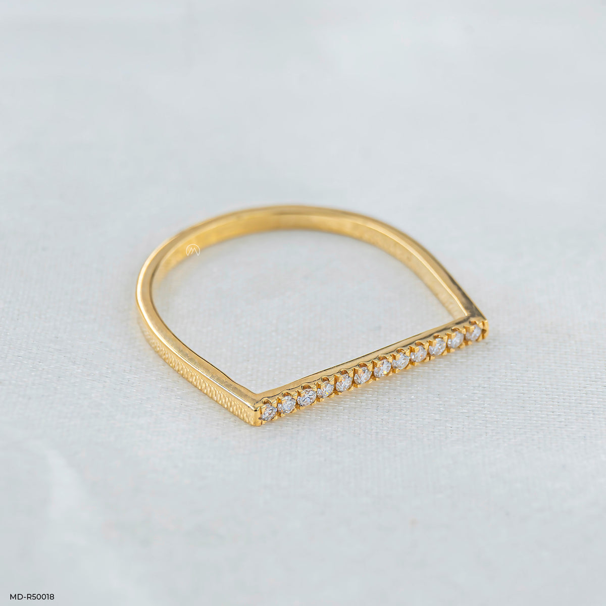 Dazzle Line Lab Diamond Ring