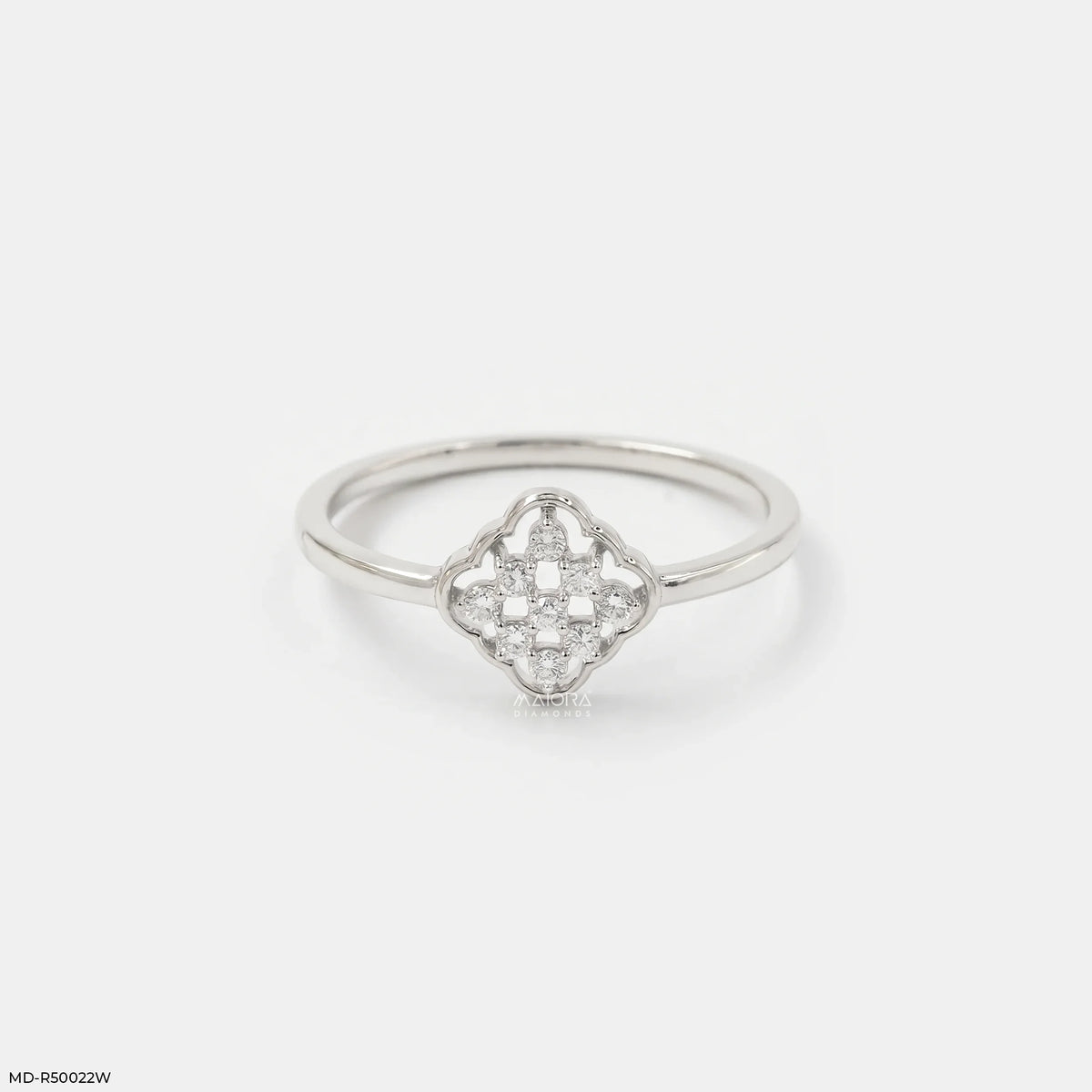 Geomatric Cluster Diamond Ring
