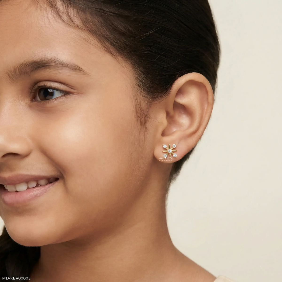 Magic Cross Kids Diamond Earrings