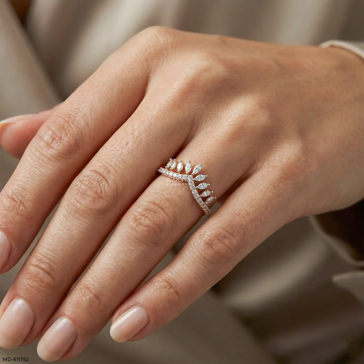 Marquise Crown Vanki Diamond Ring