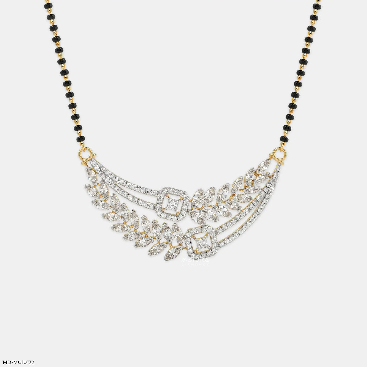 Marquise Flame Diamond Mangalsutra