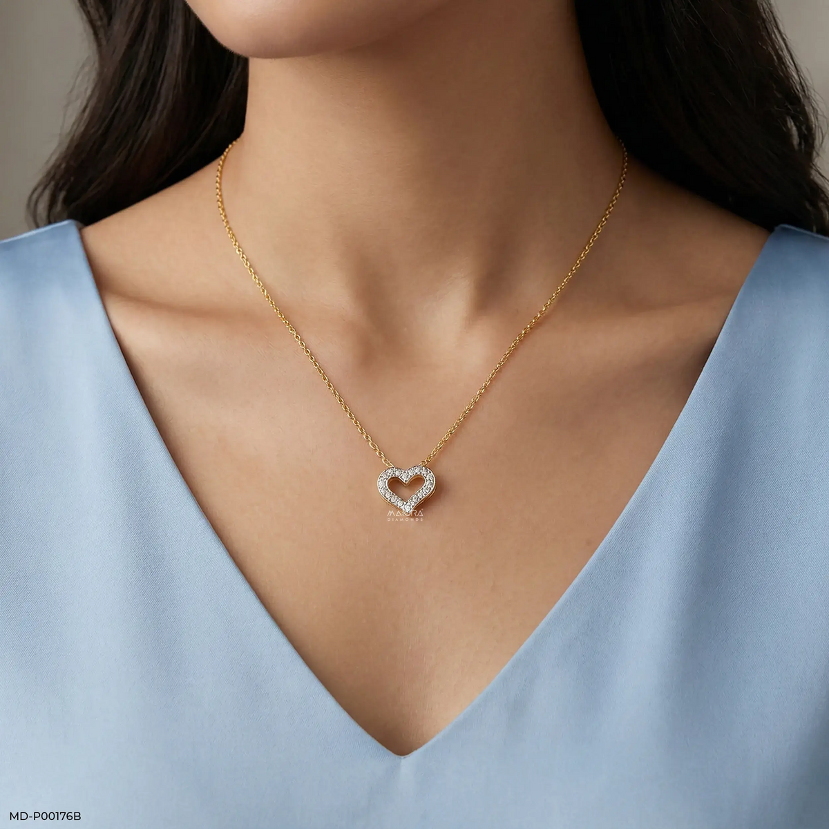 0.20 Carat Miracle Lab Diamond Heart Pendant