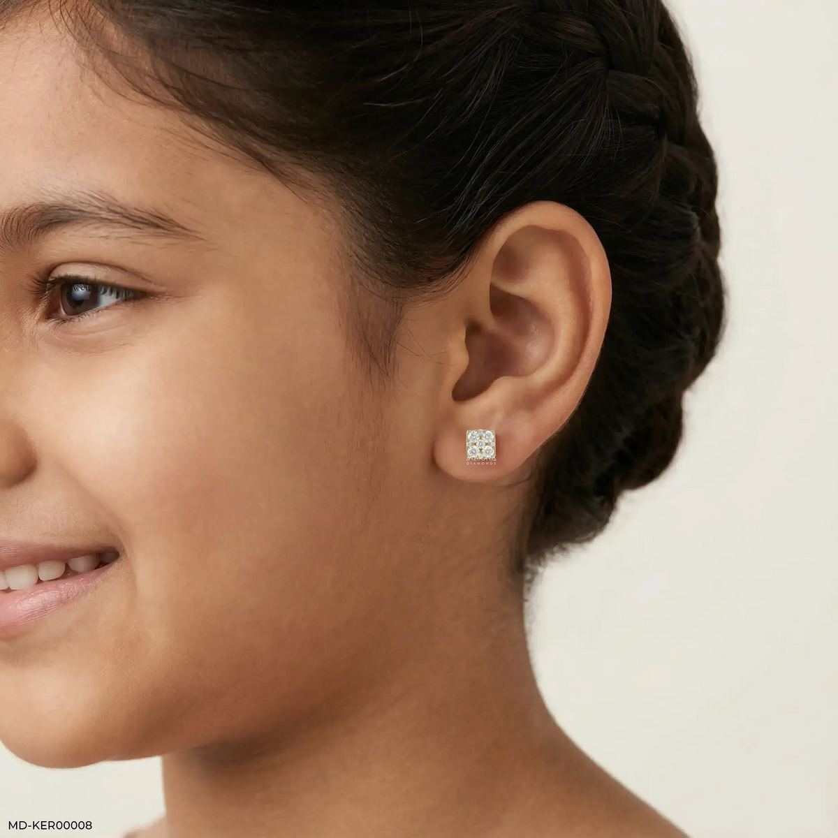 Pixel Glow Kids Diamond Earrings