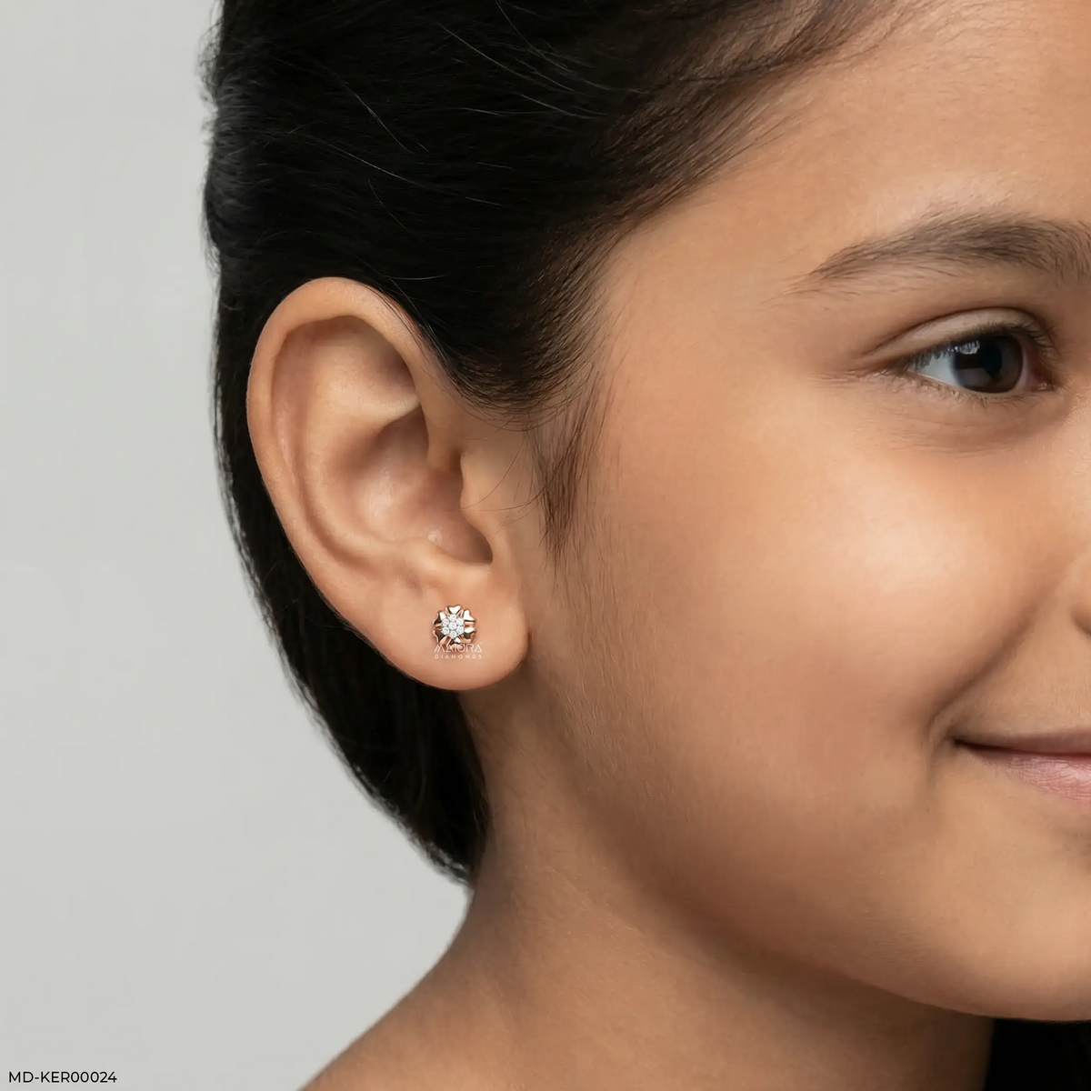 Rosy Posy Kids Diamond Earrings