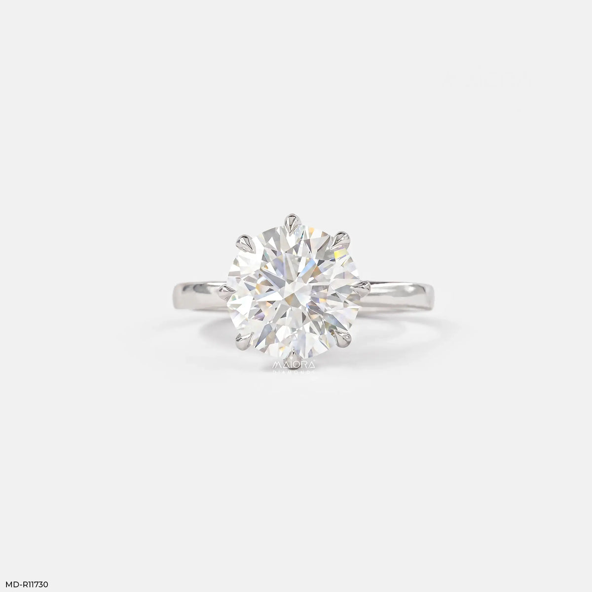 3 Carat Dazzling Round Lab Diamond Solitaire Ring
