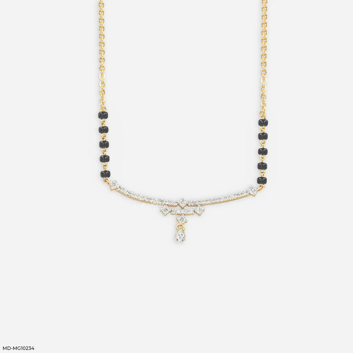 Shiny Liner Diamond Mangalsutra
