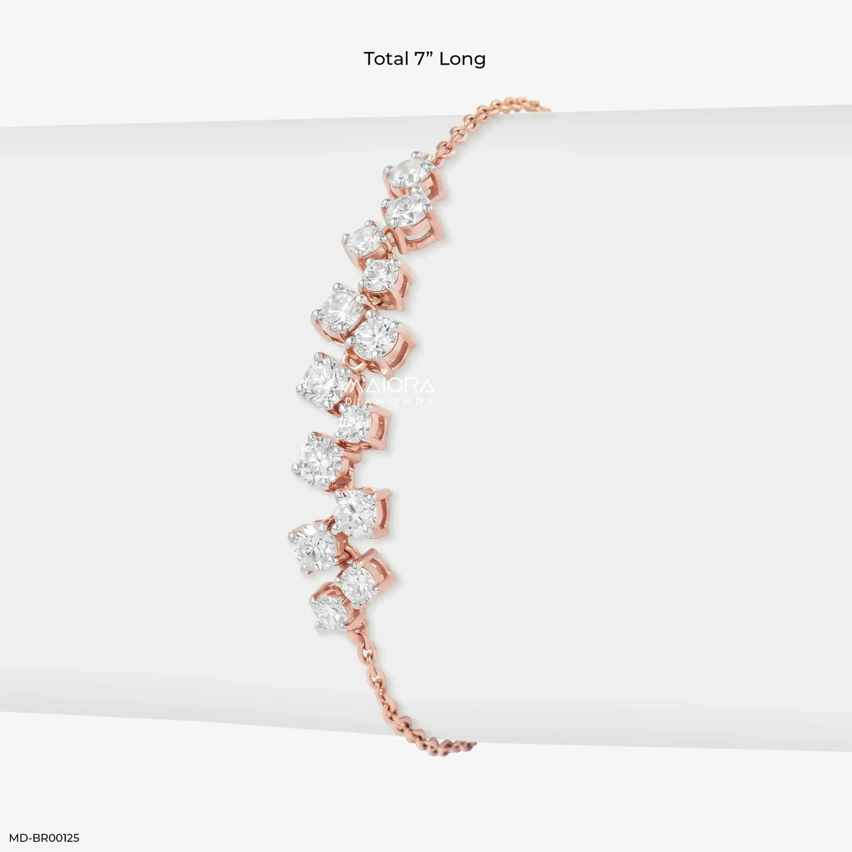 Glimmer Link Cluster Diamond Bracelet