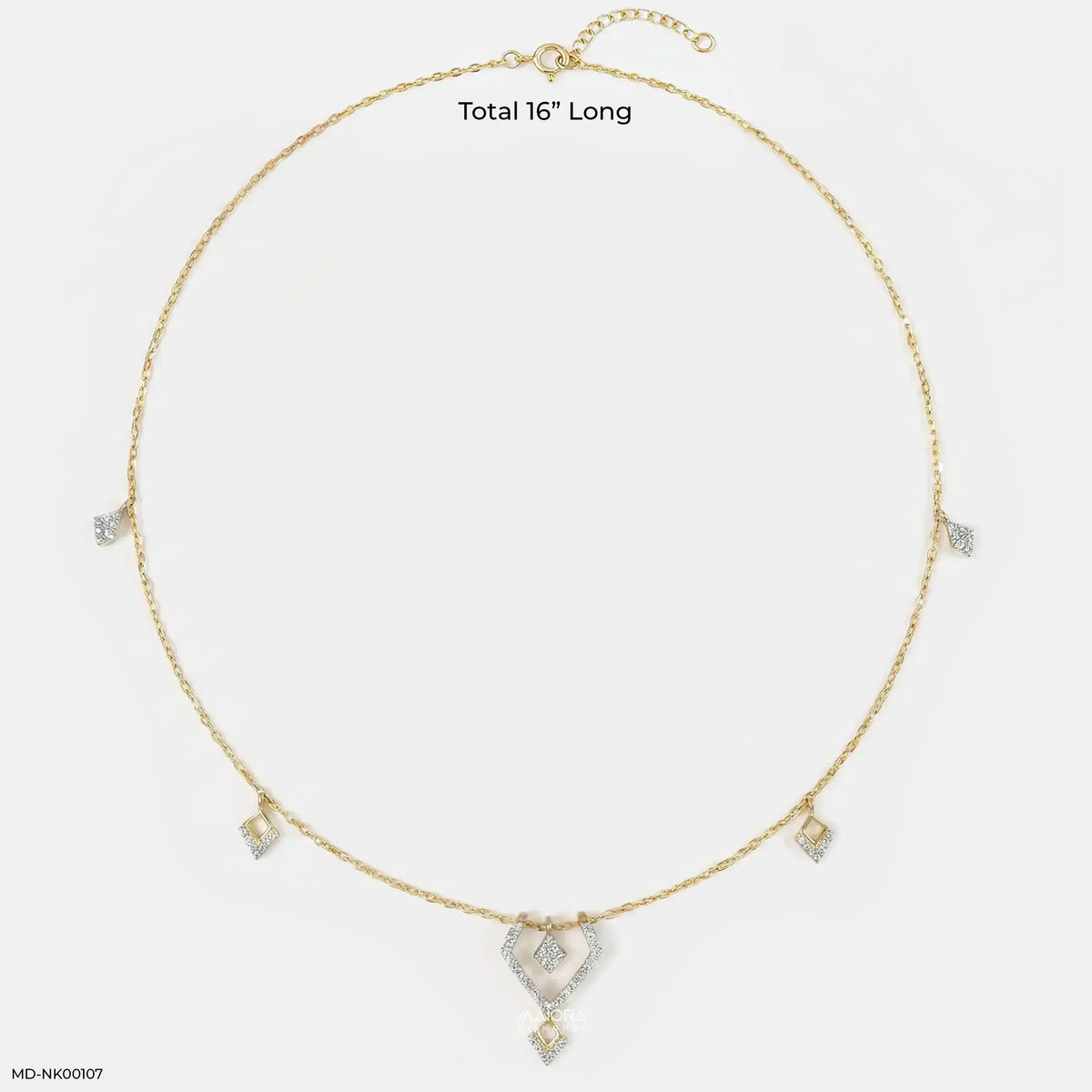 Geometry Station Diamond Necklace