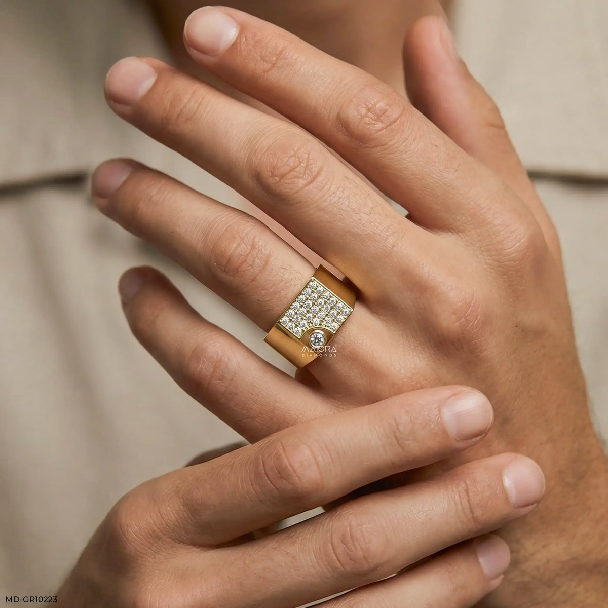 Sovereign Crest Mens Diamond Ring