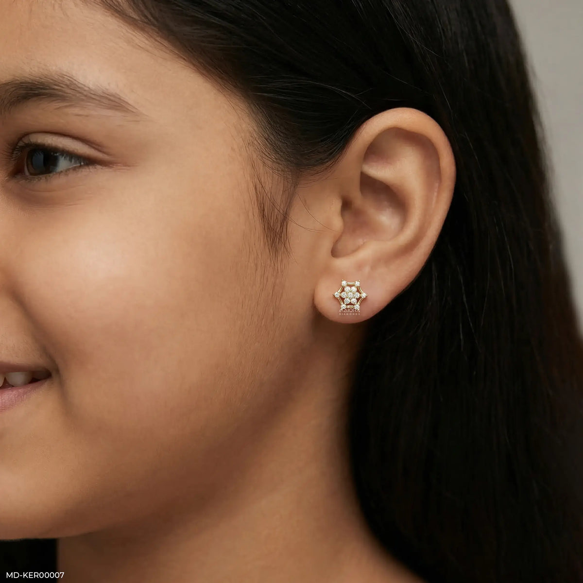 Starry Galaxy Kids Diamond Earrings