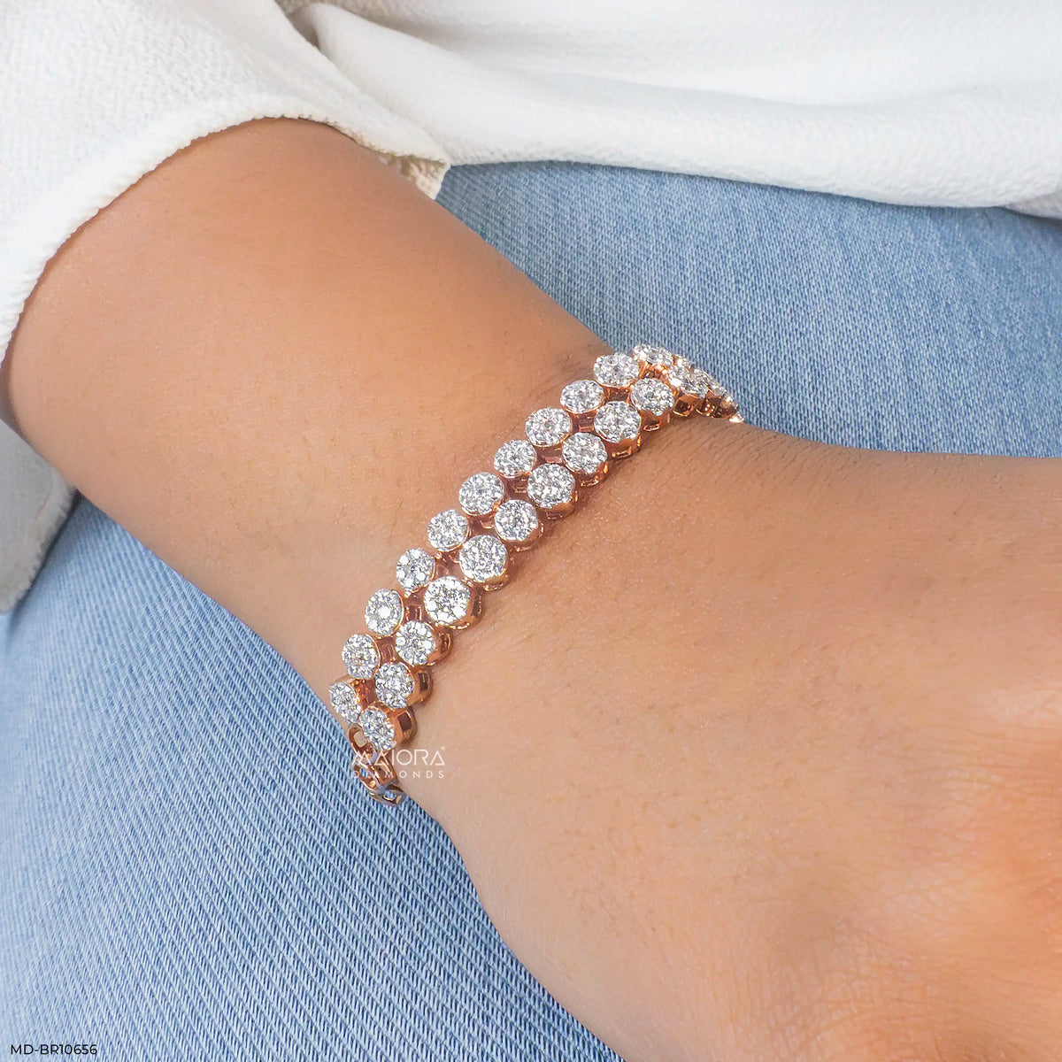 Stealler Cluster Diamond Bracelet