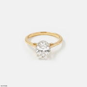 1.90 Carat Stellaris Oval Lab Diamond Solitaire Ring