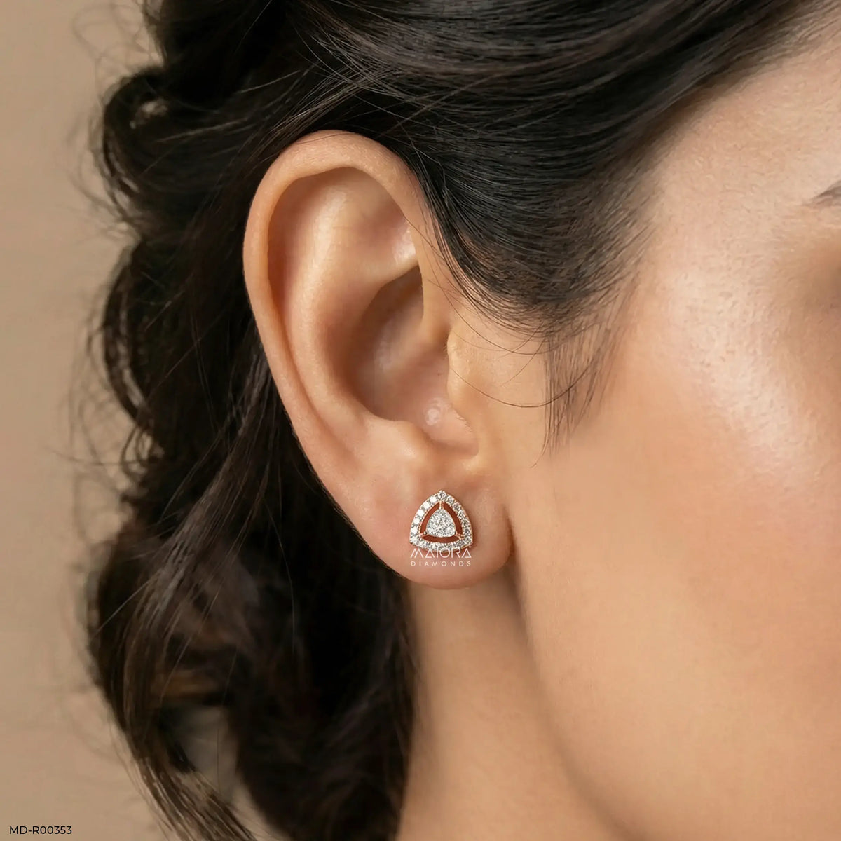 0.65 Carat TriGrace Lab Diamond Studs