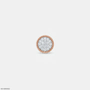Twisted Rope Diamond mens Stud Earring