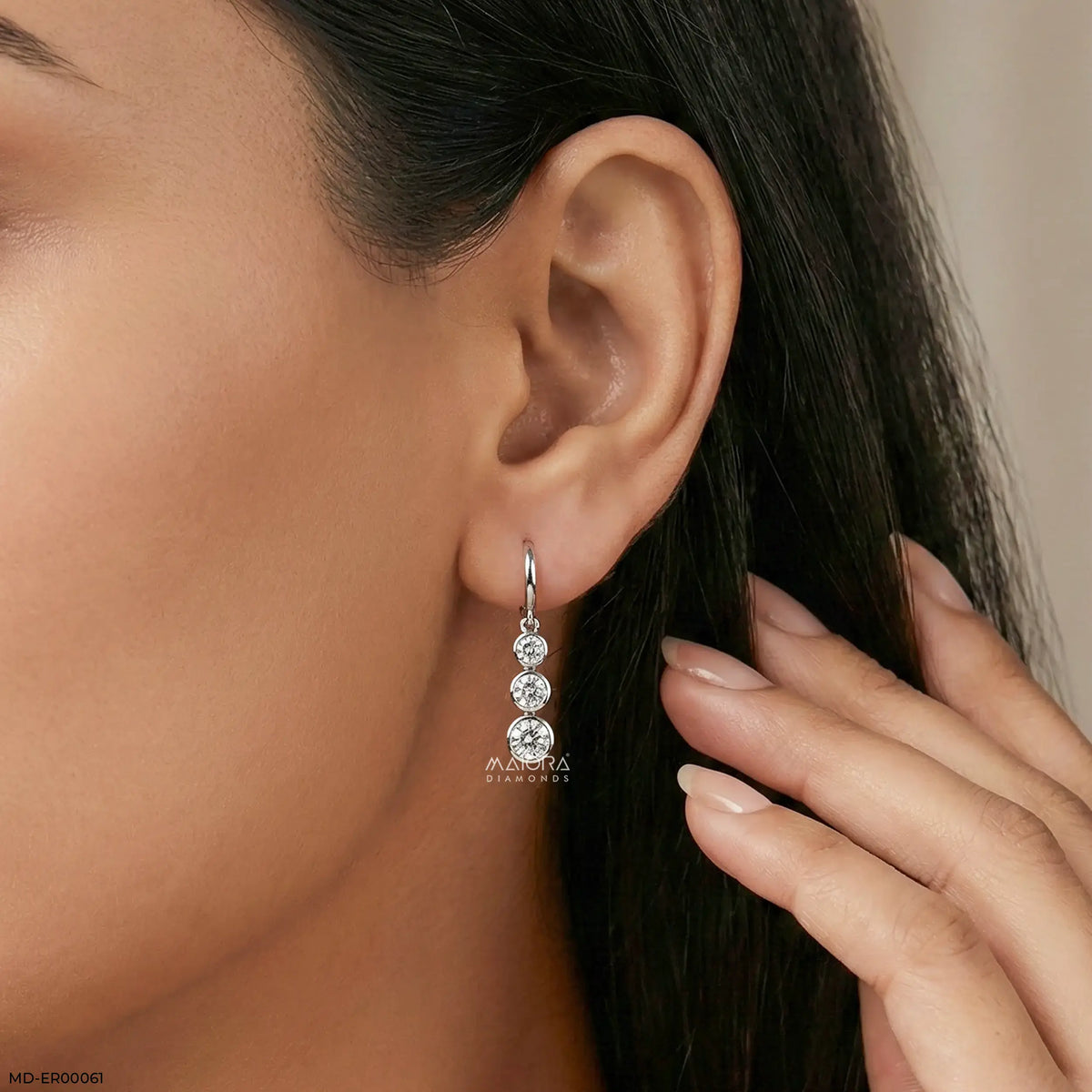 Unity Solitaire Diamod Earrings