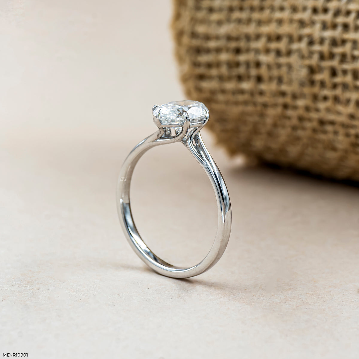 1 Carat Oval Solitaire Elysian Ring