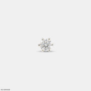 Vector Round Solitaire Diamond Mens Stud Earring