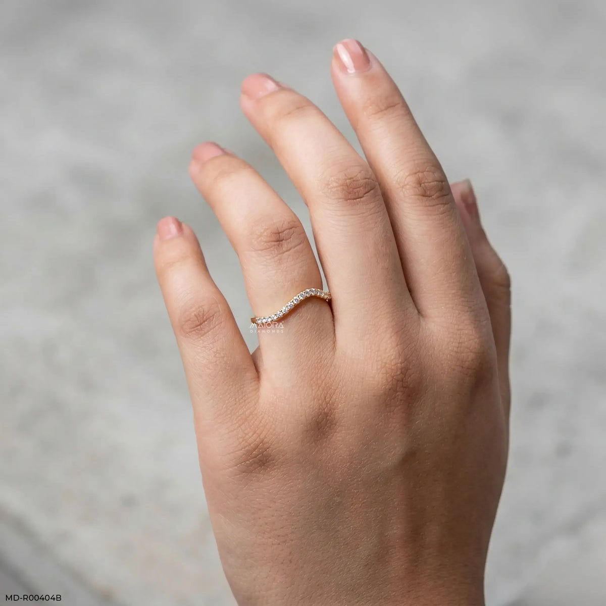 0.20 Carat Wavey Lab Diamond Ring