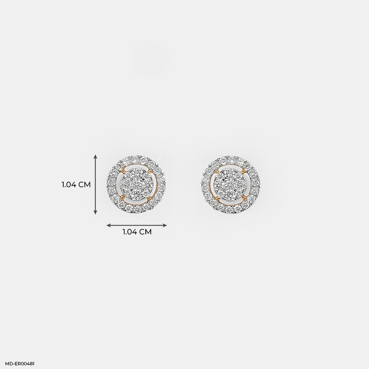 Legacy Halo Cluster Diamond Studs Earrings