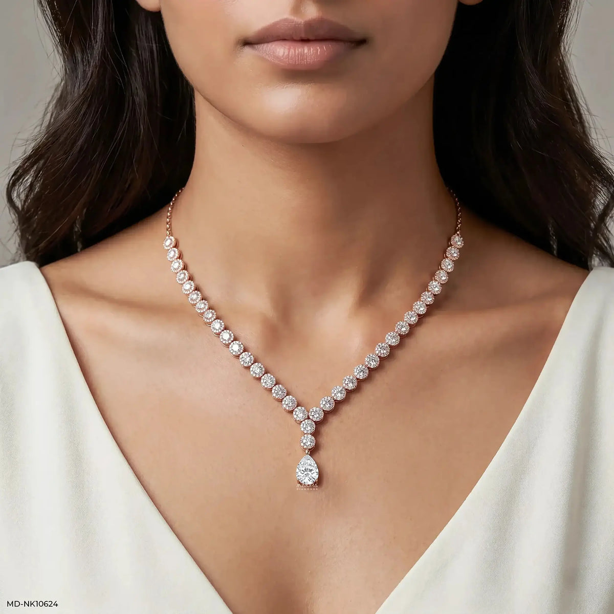 Fancy Shape Lab Grown Diamond Necklace