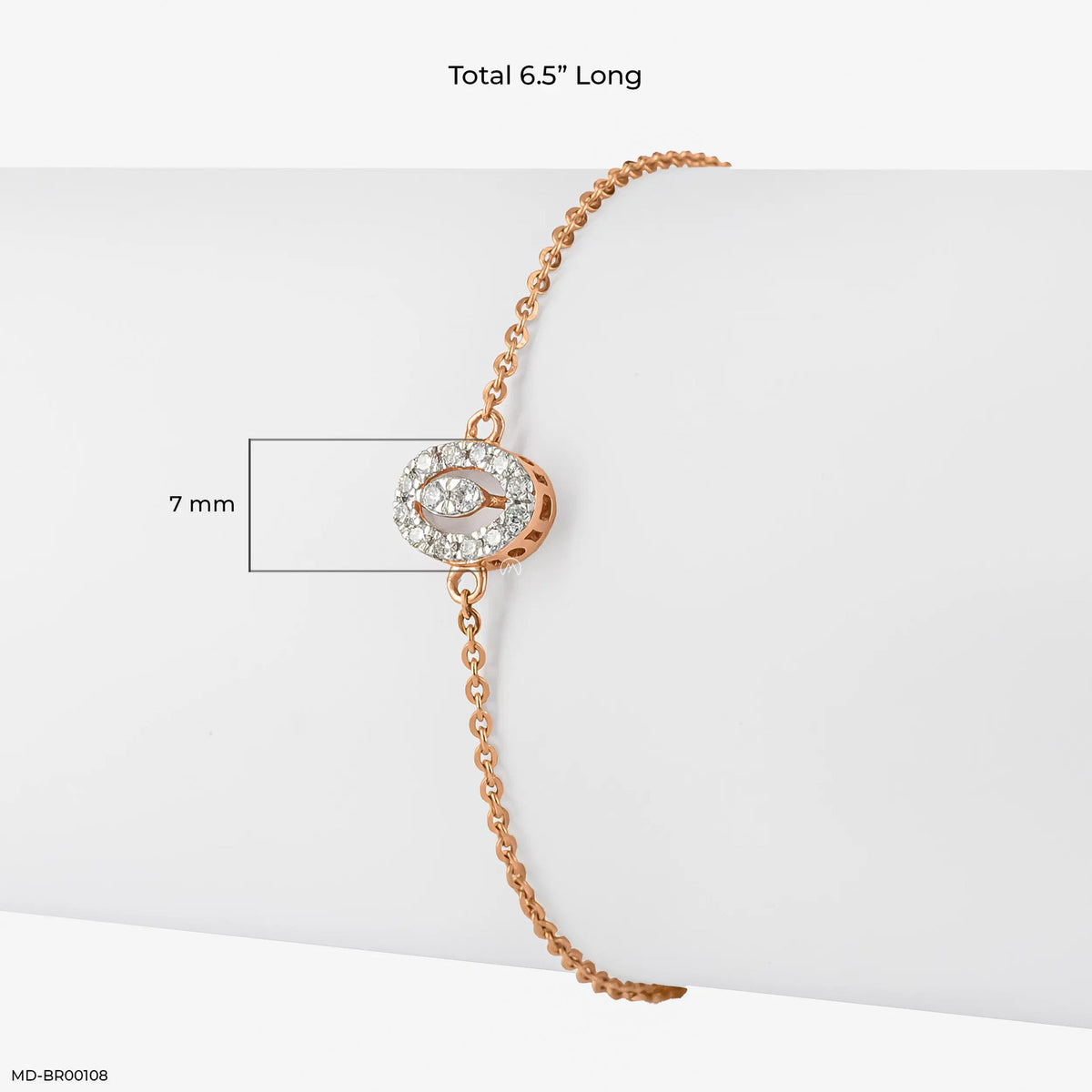 0.15 Carat Subtle Contour Lab Diamond Bracelet